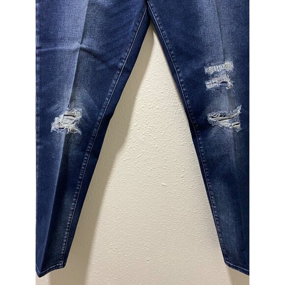 Advance Flex 360 Men's 38x30 Skinny Jeans Dark Wash Distressed Stretch Denim - Picture 4 of 11